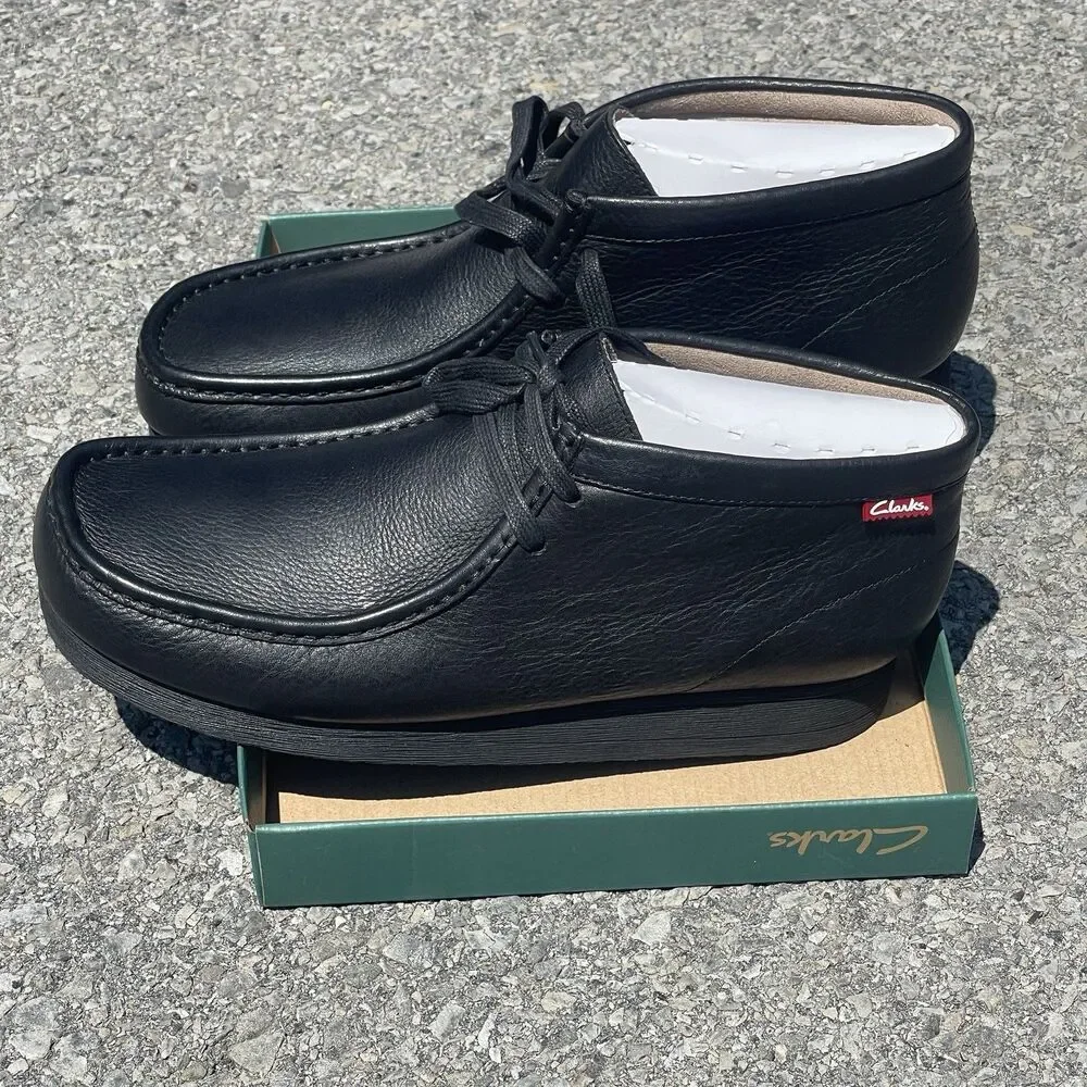 Clarks NIB Men's Size 10 Black Padmore II Hi Chukka Desert Boots